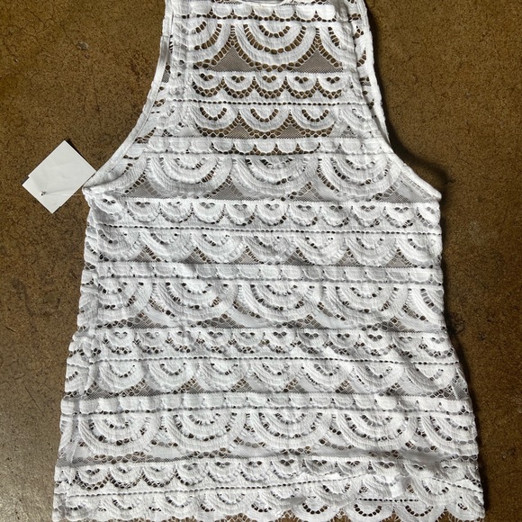 FINAL PRICE NWT Pilyq Lace Tank Swim Cover Various Water Lily - Picture 4 of 5